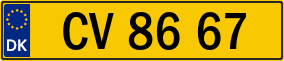 Trailer License Plate